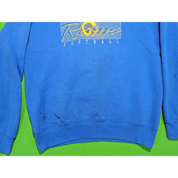 Vintage St Louis Rams Sweatshirt Adult Large NFL Football 90s Distressed Retro - Picture 5 of 16